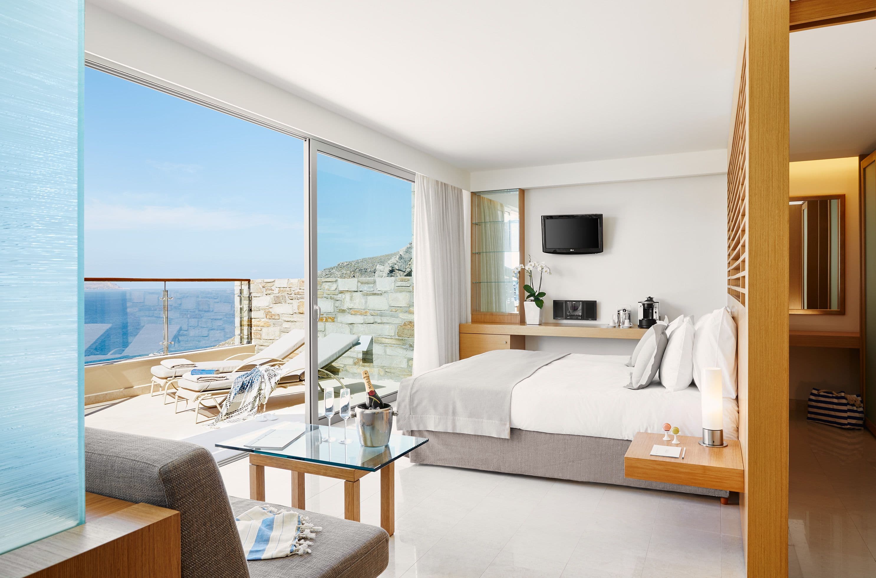 Room Double Deluxe Room Sea View Outdoor Jacuzzi - Lindos BLU image